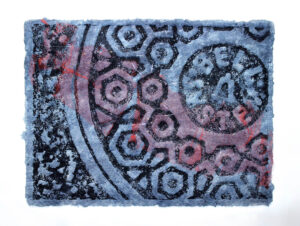 manhole-art-Blue-Bell-Embossment-sculpture-relief-bobbi-mastrangelo-1998